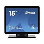 Monitor POS touchscreen iiyama ProLite T1521MSC 15 inch PCAP negru, IIYAMA