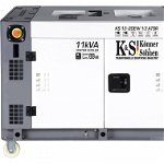 Generator de curent 9 KW diesel - Heavy Duty - insonorizat - Konner & Sohnen - KS-13-2DEW-1/3-ATSR-Silent