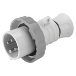 Stecher fisa industriala HP - IP66/IP67/IP68/IP69 - 2P+E 16A >250V d.c. - GREY - 8H - Strangere cu surub, Gewiss