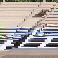 Perne paleti, vidaXL, 3 buc, dungi albastre si albe, tesatura oxford