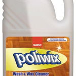 Detergent pardoseli cu ceara naturala Sano Poliwix Parquet 4L, Sano