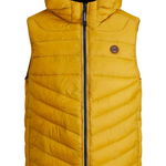 Vesta JACK &JONES Hero, 12211789-Harvest Gold CONTRAST ZIP 15151, Galben, XS