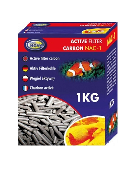 AQUA NOVA Cartus carbon activ pentru acvariu, 1 kg, NAC-1
