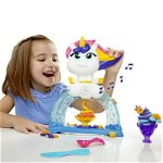 Hasbro - Play-Doh - Set de joaca Unicornul innebunit de inghetata, Multicolor