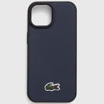 Lacoste Husă pentru telefon iPhone 15 / 14 / 13 6.1" culoarea albastru marin, Lacoste