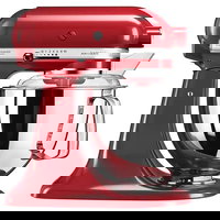 Mixer cu bol KitchenAid 5KSM175PSEER Artisan, 4.8L, 300 W, Viteza maxima de rotatie: 220/min, Tip de control viteza: hibrid electronic, Empire Red