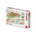 Puzzle Dino - Map of Slovakia, 2.000 piese (56120), Dino