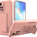 Wozinsky Wozinsky Kickstand Case silikonowe etui z podstawką etui Xiaomi Redmi 10 różowe, Wozinsky