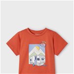 Mayoral tricou de bumbac pentru copii culoarea rosu, cu imprimeu, Mayoral