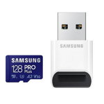Card de memorie Samsung microSD, PRO Plus, 128GB, 160MB/s + adaptor, Samsung