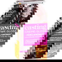 Vopsea de Par Semipermanenta L'OREAL Paris Casting Creme Gloss 500, 180 ml, Fara Amoniac, Saten Deschis