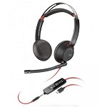 Casti Over-Ear Plantronics BlackWire C5220 USB-C, Negru, Plantronics