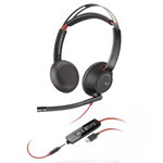 Casti Over-Ear Plantronics BlackWire C5220 USB-C, Negru, Plantronics