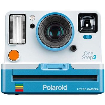 Nou! Aparat Foto Compact Instant Polaroid OneStep 2VF, acumulator 110mAh, Blitz integrat, Obiectiv 106mm (Albastru)