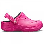 Saboti Crocs Ralen Lined Clog Kids Roz - Candy Pink/Black, Crocs