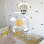 Jucarie bebelusi - BABY Carusel Patut Balon cu aer cald Galben | Dandelion, Dandelion
