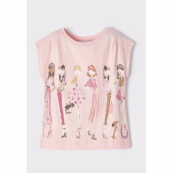 Tricou din bumbac cu imprimeu grafic