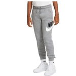 Nike, Pantaloni sport cu doua buzunare oblice Club, Gri melange, 128-137 CM