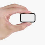 Set 2 Folii de protectie pentru Xiaomi Redmi Smart Band Pro, Kwmobile, Negru/Transparent, Sticla securizata, 57424.01, kwmobile