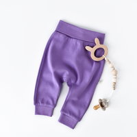 Pantaloni Bebe Unisex din bumbac organic Mov BabyCosy