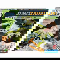 Descopera Dinozaurul T-Rex & Triceraptor Fluo Stiinta Si Joaca