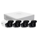 Sistem supraveghere exterior Hikvision Hiwatch HW-4EXT40-5MP-V2, 5 MP, IR 40 m, 2.7 - 13.5 mm, motorizat, HikVision