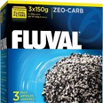 Cartuș Fluval Carbon Zeo-Carb pentru filtre, 450g (3x150g), Fluval