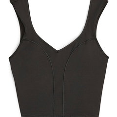 Puma, Top crop pentru antrenament EverSculpt, Negru, L
