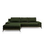 Colțar extensibil cu șezlong pe partea stângă, Windsor & Co Sofas Planet, verde smarald, Windsor & Co Sofas