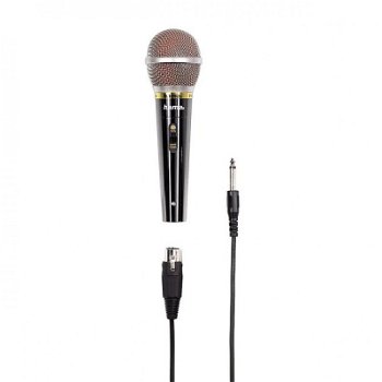 Microfon Dinamic Hama DM60, 600 ohm, lungim cablu 3 m, Negru, Hama