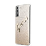 Husa de protectie Cover Guess Glitter Gradient pentru Samsung Galaxy S21 Plus GUHCS21MPCUGLSGO, Gold