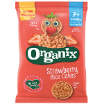 Rondele din orez expandat Bio Organix cu Capsuni, +7 luni, 50g