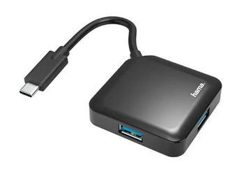 Hub USB Type-C HAMA 200112, USB 3.2 (Negru), Hama