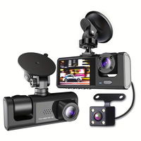 Camera auto tripla FullHD, 3 camere-fata/spate/interior, ecran 2'', G Senzor Camera auto tripla FullHD, 3 camere-fata/spate/interior, ecran 2'', G Senzor