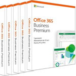 Aplicatie Microsoft Pachet special Microsoft Office 365 Business Premium 2019, Engleza, Subscriptie 1 An - 5 Licente Retail