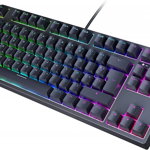 Tastatura mecanica pentru jocuri Hiwings, negru, RGB, 88 butoane, 36 x 13,8 x 3,8 cm, 