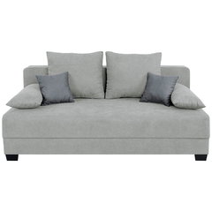 Canapea Boxspring, textil, material pe bază de lemn, argintiu, P & B