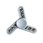 Jucarie Smart Antistres Fidget Spinner 9 Ball Metallic Silver, Smart Protection