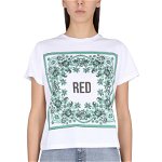 RED VALENTINO Bandana T-Shirt MULTICOLOUR, RED VALENTINO