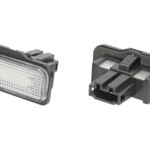 Corp iluminare numar inmatriculare LED, ligght colour: white; set, 12V,, with Aprobate pentru uz public compatibil: MERCEDES C (W203), C T-MODEL (S203), CLS (C219), E (W211), E T-MODEL (S211), SLK (R171) 05.00-02.11, M-TECH