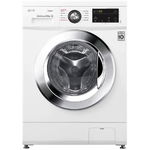 Masina de spalat rufe inteligenta slim LG F2J3WY5WE, 6.5 kg, 1200 RPM, Functie Steam, ThinQ control inteligent, Tehnologia 6 Motion Direct Drive, Clasa E (Alb)