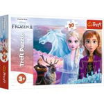 Puzzle Frozen curajoasele surori 30 de piese, Trefl, 