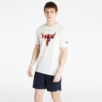 Tricou Under Armour Project Rock Brahma Bull Short Sleeve Tee Ivory/ Black, Under Armour