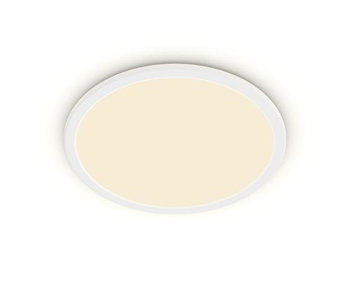 Led ceiling light philips superslim cl550, adjustable light intensity, 15w, 1300 lm, warm light (2700k), ip44, 25cm, white