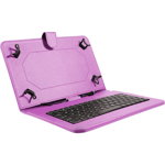 Husa tableta model X cu tastatura MRG L-402, MicroUSB, 10 inch, Mov C402, 
