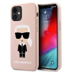 Designerul Karl Lagerfeld KLHCP12SSLFKPI husa de protectia pentru iPhone 12 mini 5,4 într-o nuanță roz deschisă/silicon Iconic este fabricată din material plastic dur și oferă o protecție puternică pentru telefonul dumneavoastră. Aceasta este decorat, Karl Lagerfeld