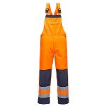 Pantaloni protectie UV cu pieptar portocaliu/bleumarin Portwest Marime S, Portwest