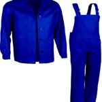 Costum protectie jacheta si pantaloni cu pieptar din tercot albastru Marime XL, Alte brand-uri