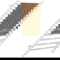 HOMCOM Uscător de Prosoape Electric cu 10 Bare, Timer, Afișaj LCD și Temperatură Reglabilă, 45x11x80 cm, Alb | Aosom Romania, HOMCOM HOMCOM Uscător de Prosoape Electric cu 10 Bare, Timer, Afișaj LCD și Temperatură Reglabilă, 45x11x80 cm, Alb | Aosom Romania, HOMCOM