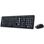 tastatura wireless 104 taste (slim) + mouse wireless 1000dpi, 3 butoane, black, GENIUS